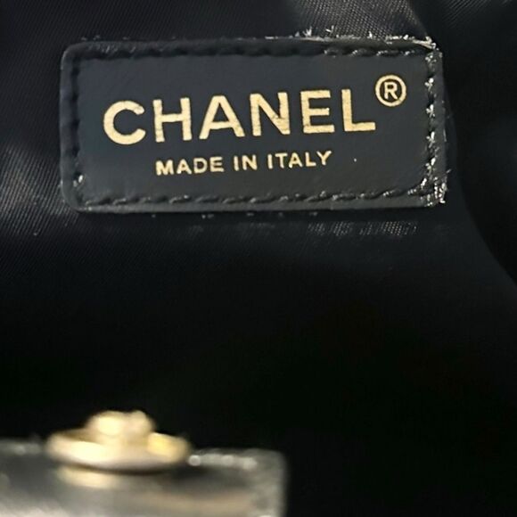 Chanel Travel Line Small Tote Bag Black Gold Hardware - Picture 7 of 16